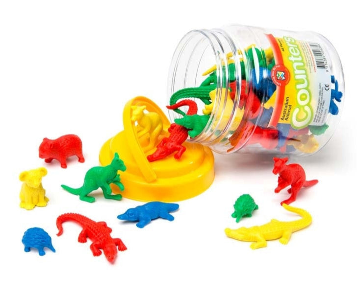 Australian Animal Counters Jar of 48