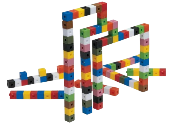Cubes 1cm Interlocking x 100 Kids Activity Counting, Constructing and Patterns