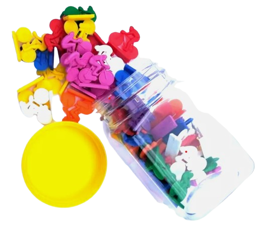 Cyclists 3cm High 6 Colours 54pcs in JAR