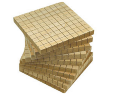 Wooden Base Ten Maths Blocks 10 Hundreds 10 Tens and 20 Ones