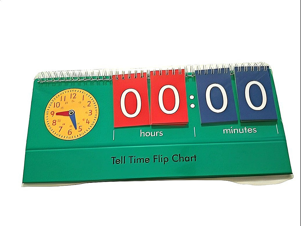 Learning Can Be Fun - Extra Large 47cm x 15cm Tell Time Flip Chart